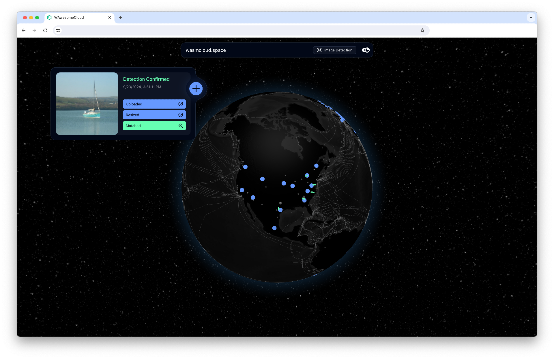 celestial-terrestrial mesh demo